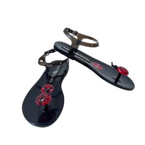 Katy Perry Lady Bug Geli Flat Sandal Womens Size 6 New